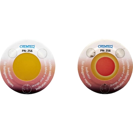 Chemteq Filter Change Indicator Sticker B for Halogens Gases & Vapors, PK5 256